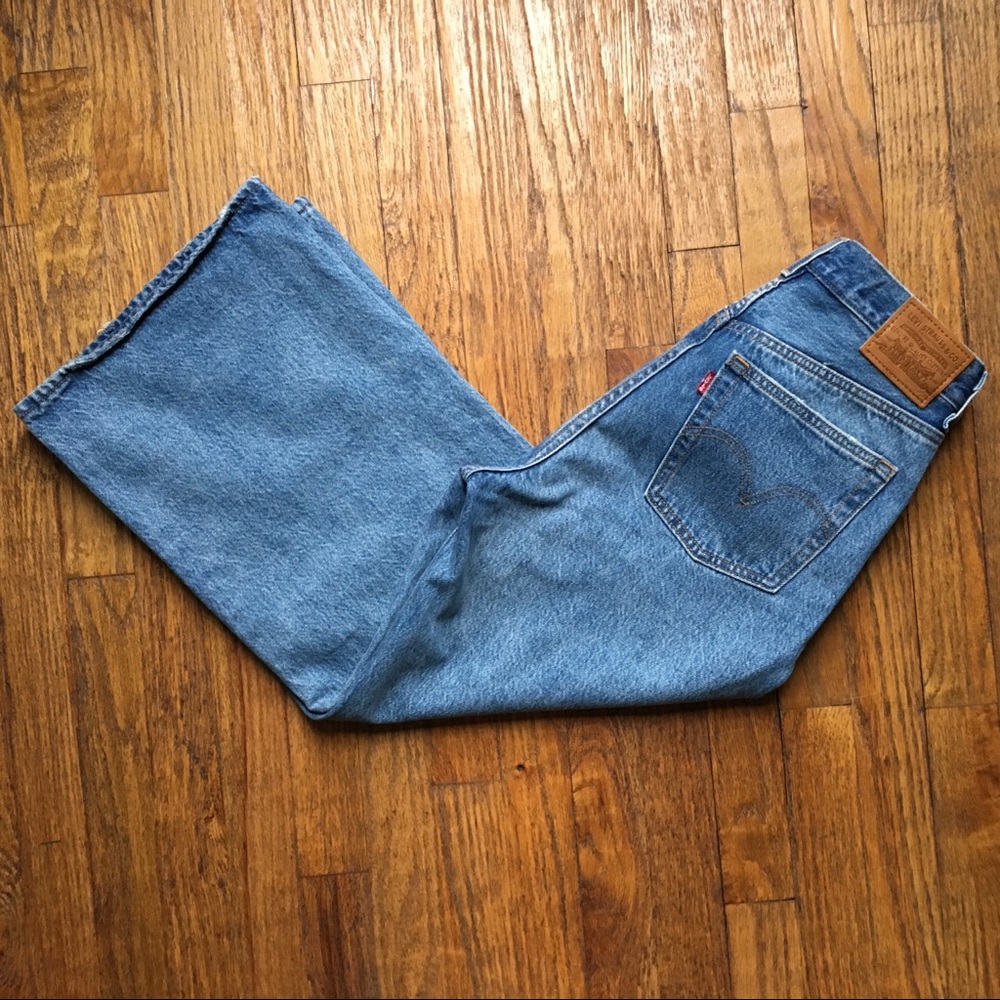 Levi High Water Wide Leg Jeans